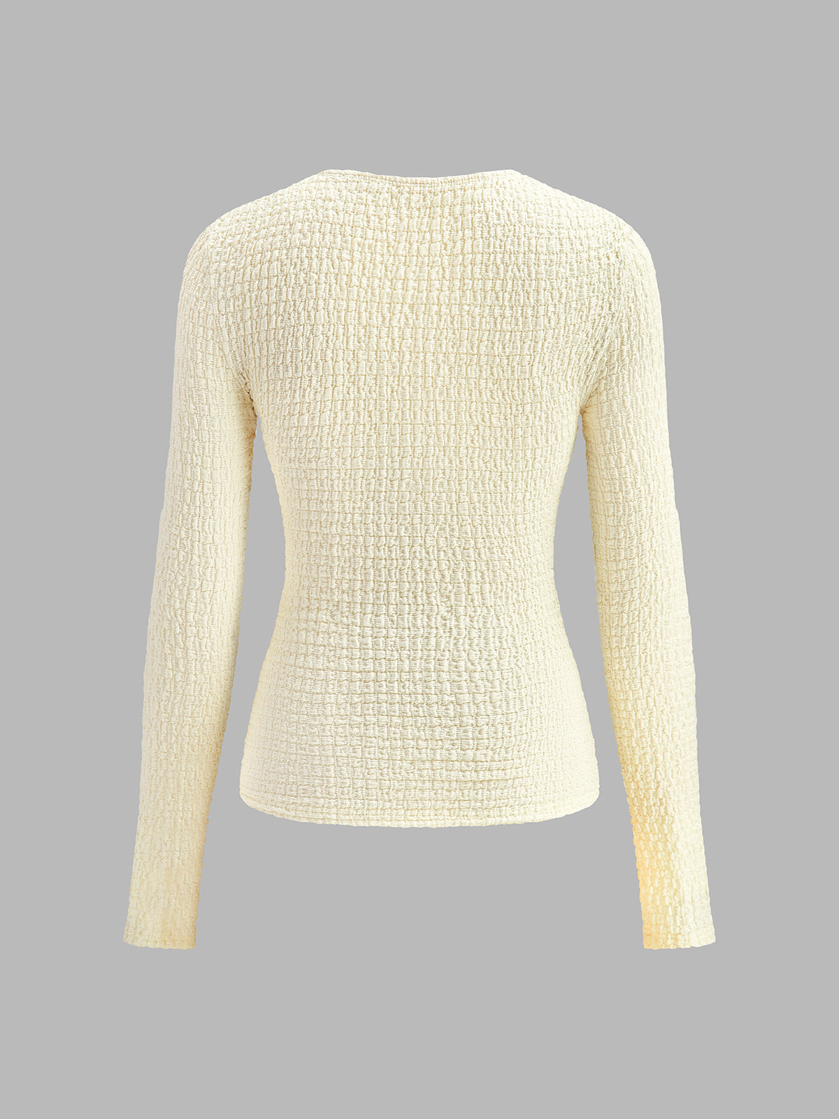 Blusa con Detalle de O-ring y Pliegues
